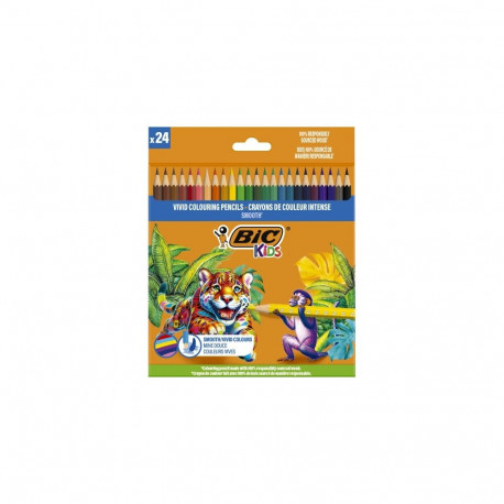 BIC Colored pencils Kids Smooth 24 colours set