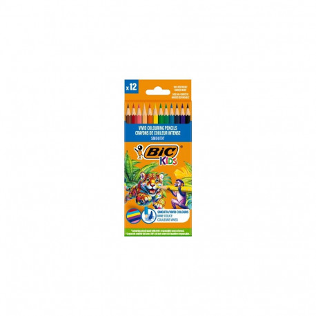 BIC Colored pencils Kids Smooth 12 colours set