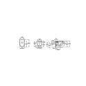 MERIDIAN-N WC WH HF RIMLESS 560 WHTE