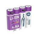 ACCU AA 1.5V 2000MAHUSB-C.MAX2A 4PCS