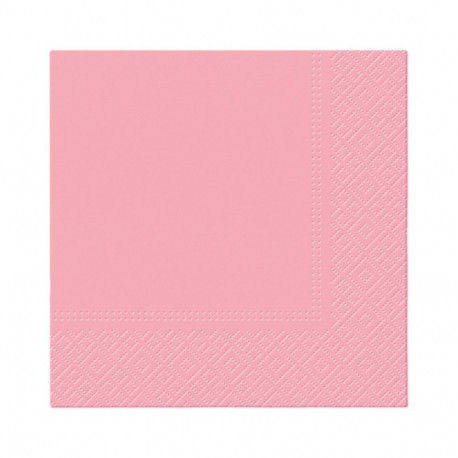 NAPKINS PAPER UNICOLO ROSA 33X33CM 20PCS