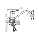 FERRO DECO BDC2A Kroomitud Valamusegisti