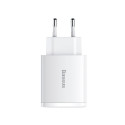 LAADIJA 2XUSB-A + USB-C 30W VALGE