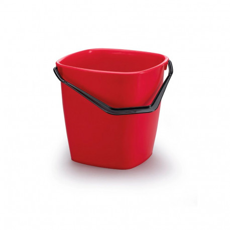 Ämber DURABLE, plastikust, sangaga, 14L, punane