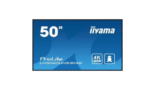 iiyama LH5060UHS-B1AG Signage Display Digital A-board 125.7 cm (49.5&quot;) LED Wi-Fi 500 cd/m² 