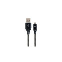 Gembird CC-USB2B-AMLM-1M-BW lightning cable Black, White