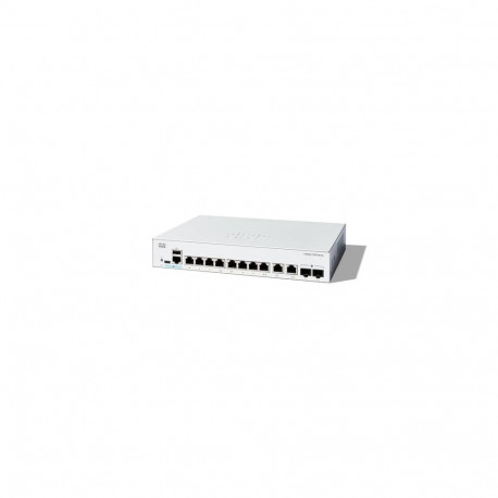 Cisco Catalyst 1200-8T-E-2G Smart Switch, 8 Port GE, Ext PS, 2x1GE Combo, Limited Lifetime Protectio