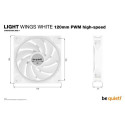 be quiet! Light Wings White | 120mm PWM high-speed Triple-Pack Computer case Fan 12 cm 3 pc(s)