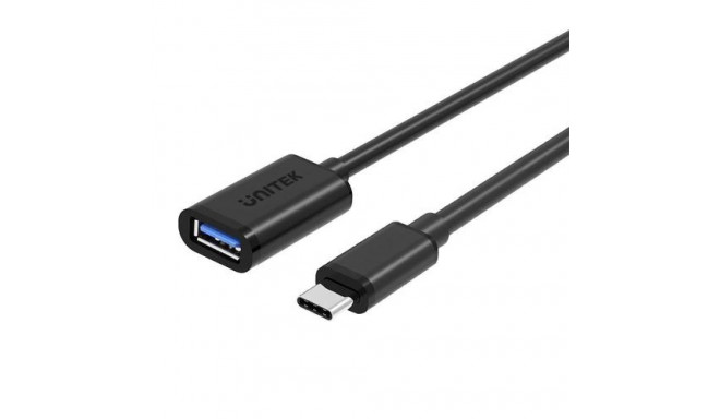 UNITEK Y-C476BK USB cable USB 3.2 Gen 1 (3.1 Gen 1) 0.2 m USB C USB A Black