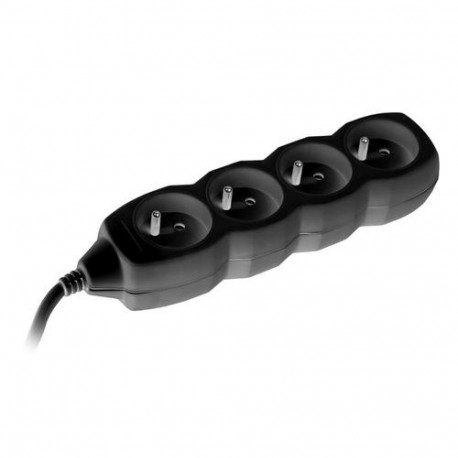 Tracer TRALIS44615 power extension 3 m 4 AC outlet(s) Indoor Black