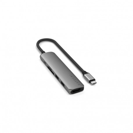 Satechi ST-P6SM interface hub USB Type-C 10000 Mbit/s Grey