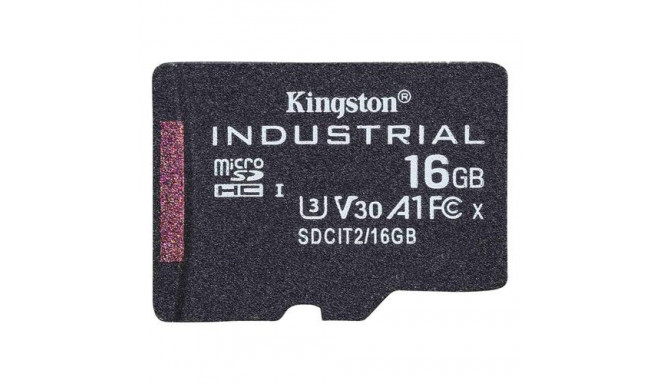 Kingston Technology Industrial 16 GB MicroSDHC UHS-I Class 10