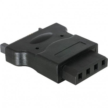 Deltaco SATA-S6 power cable Black SATA 15-pin Molex (4-pin)