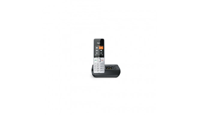 Gigaset COMFORT 500A Analog/DECT telephone Caller ID Black, Silver