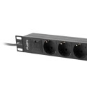 Lanberg PDU-03F-0200-IEC-BK power distribution unit (PDU) 1U