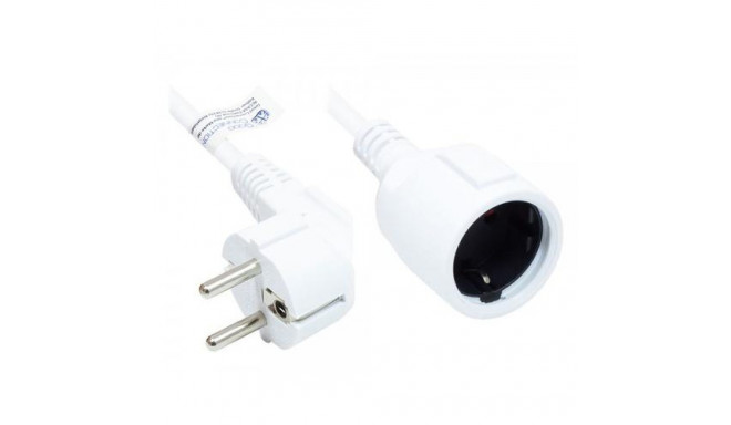 Alcasa P0102-W050 power cable White 5 m Power plug type E+F Power plug type F