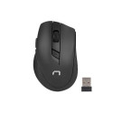 NATEC Stingray keyboard Mouse included Universal RF Wireless QWERTY US English Black