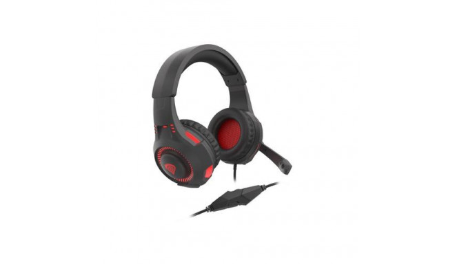 GENESIS Radon 210 Headset Wired Head-band Gaming USB Type-A Black, Red