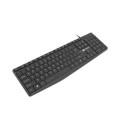 NATEC NAUTILUS keyboard Home/Office USB QWERTY US International Black