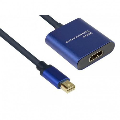 Alcasa MDP-HDMI2 video cable adapter 0.2 m Mini DisplayPort HDMI Black, Blue