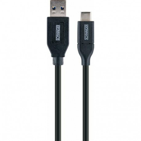 Schwaiger LK 050 C USB cable USB 3.2 Gen 2 (3.1 Gen 2) 0.5 m USB A USB C Black