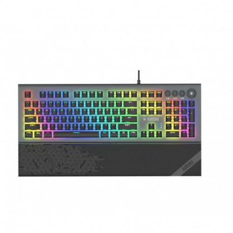 iBox AURORA K-5 keyboard Gaming USB QWERTY English Black