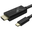 Techly IADAP-USBC-HDMI5TY video cable adapter 5 m USB Type-C HDMI Type A (Standard) Black