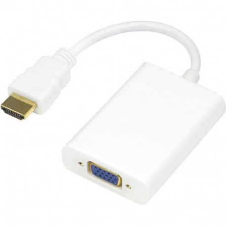 Deltaco HDMI-VGA8 video cable adapter HDMI Type A (Standard) VGA (D-Sub) White