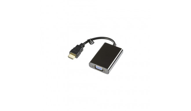 Deltaco HDMI-VGA7 video cable adapter 0.2 m VGA (D-Sub) + Micro USB Type-B Black