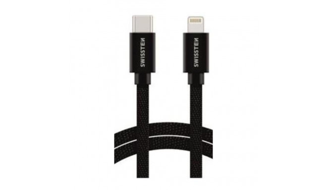 Swissten USB-C / Lightning 1.2 m Black