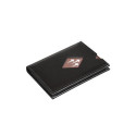 EXENTRI Miniwallet Wallet Black Leather, Nylon, Stainless steel