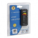 Esperanza EA112 interface hub 480 Mbit/s Black