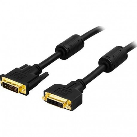 Deltaco DVI-602A DVI cable 2 m DVI-D Black