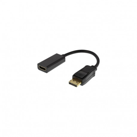 Deltaco DP-HDMI43 video cable adapter 0.2 m DisplayPort HDMI Black