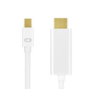 LogiLink CV0124 video cable adapter 3 m Mini DisplayPort HDMI Type A (Standard) White