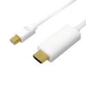 LogiLink CV0122 video cable adapter 1 m Mini DisplayPort HDMI Type A (Standard) White