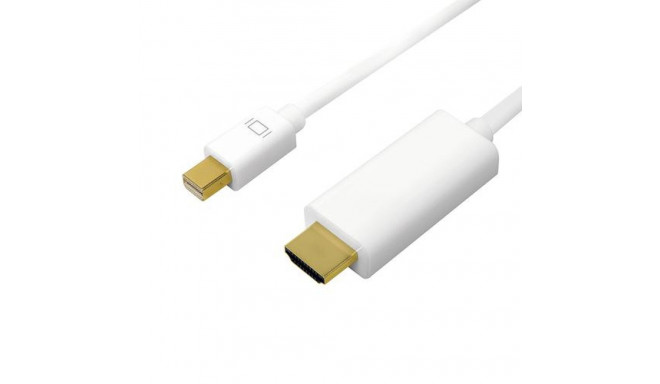 LogiLink CV0122 video cable adapter 1 m Mini DisplayPort HDMI Type A (Standard) White
