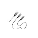 LogiLink CU0202 USB cable USB 2.0 1.2 m USB A USB C/Micro-USB A Grey