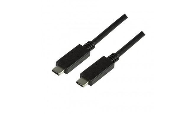 LogiLink CU0129 USB cable USB 3.2 Gen 2 (3.1 Gen 2) 1 m USB C Black