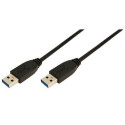 LogiLink CU0038 USB cable 1 m USB 3.2 Gen 1 (3.1 Gen 1) USB A Black