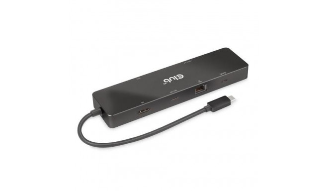 CLUB3D USB3.2 Gen2 Type-C, 6-in-1 Dual Displays Portable Dock with USB Type-C Video 4K60Hz