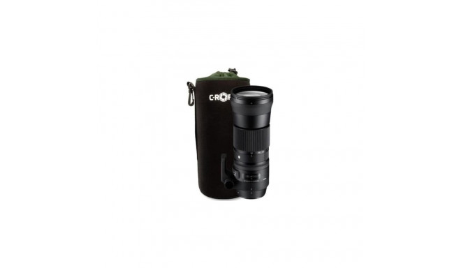 C-Rope CRP-LNB-XXL-BLK-2 camera lens case/cover Black, Green Fleece, Neoprene Pouch case