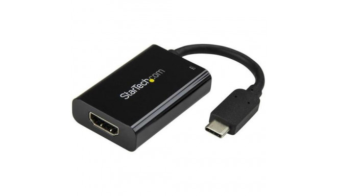 StarTech.com USB C to HDMI 2.0 Adapter with Power Delivery - 4K 60Hz USB Type-C to HDMI Display Vide