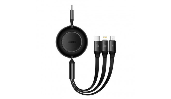 Baseus CAMJ010201 USB cable 1.1 m USB 3.2 Gen 1 (3.1 Gen 1) USB C USB C/Micro USB-A/Lightning Black