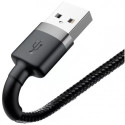 Baseus CALKLF-CG1 lightning cable 2 m Grey, Black