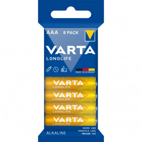 Alkaline batteries R3 (AAA) 8szt. longlife