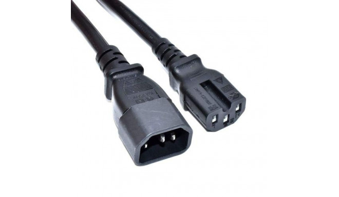 Akyga AK-UP-06 power cable Black 1.8 m IEC C14 C15 coupler