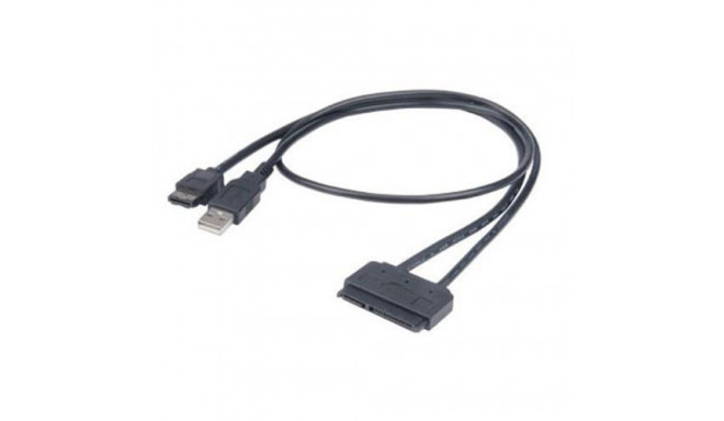 Akasa Flexstor eSATA USB SATA cable 0.4 m Black