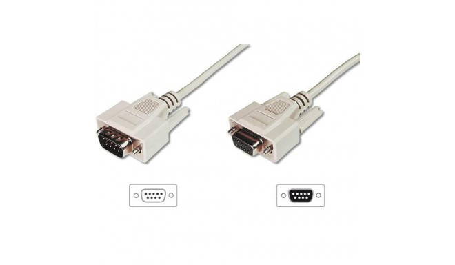 Digitus Data transfer extension cable, D-Sub9/St - D-Sub9/Bu