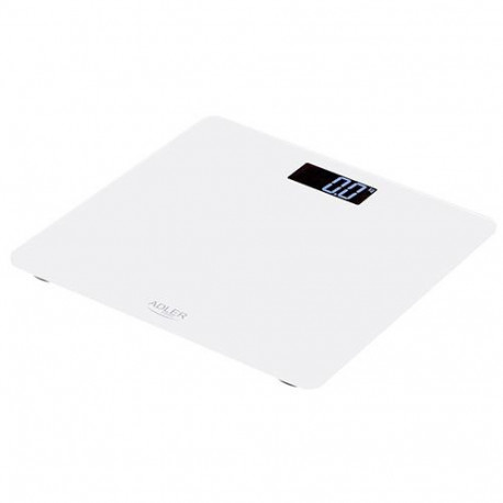 Adler AD 8157W personal scale Square White Electronic personal scale